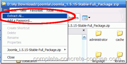 joomla-1.15.5-extract-all