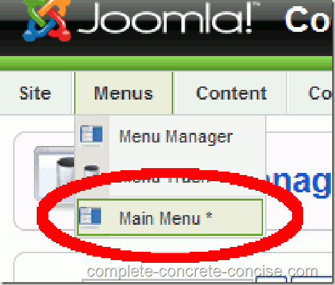 joomla-backend-main-menu-selection