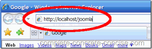 joomla-1.5.15-install-url