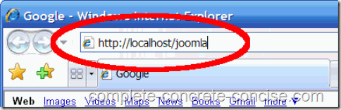 joomla-1.5.15-install-url