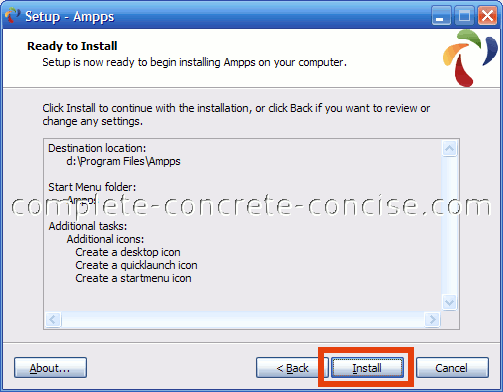 ampps set up mysql webserver