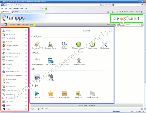 ampps set up mysql webserver