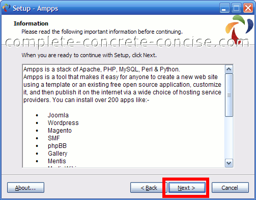 ampps mysql password default