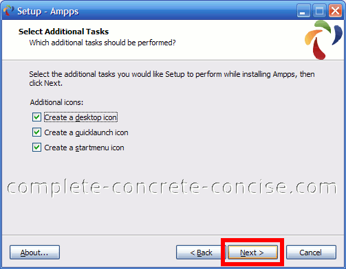 ampps set up mysql webserver