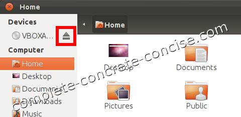 virtualbox ubuntu remove installation media