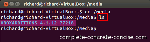 virtualbox guest additions ubuntu command line